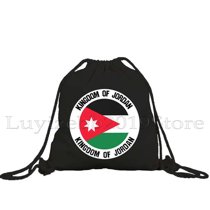 Jordan Emblem Drawstring Bag – Petra, Flag & Map Gym Sackpack