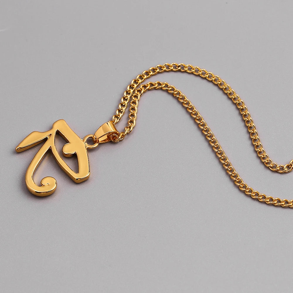 Horus Eye & Eagle Head Pendant – Egyptian Guardian Necklace for Men & Women