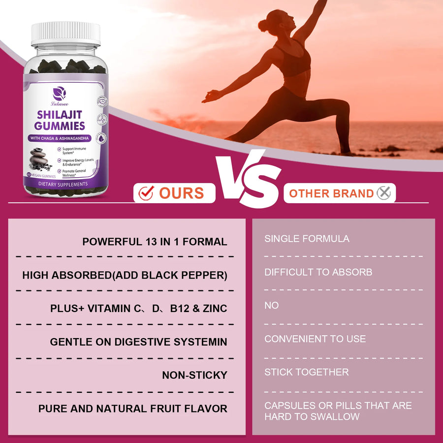 The Himalayan Gummy – 13-in-1 Pure Shilajit Supplement for Brain & Energy