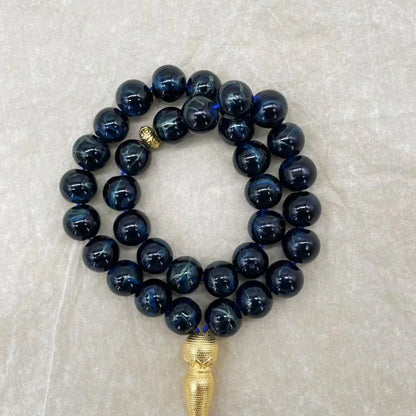 Handmade 10mm 33 Beads Glass Jewelry Bracelet Ramadan Muslim Rosary Tasbih Islamic Arab Prayer Beads Charm Bracelets Festival