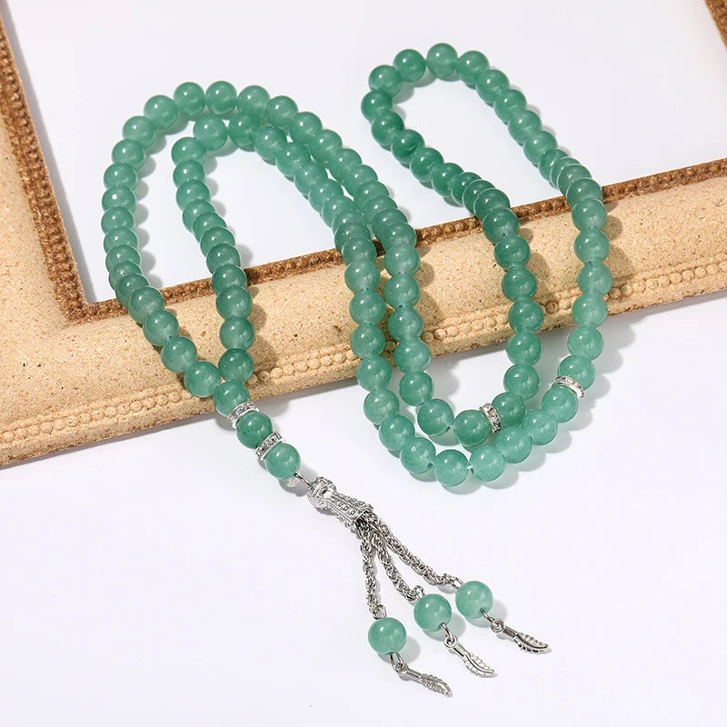 Handmade 99 Beads Tasbih Prayer Rosary Beads Bracelet Fashion Decorative Tassels Bracelet Islamic Religion Jewelry Party Favor