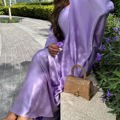 Closed Batwing Abaya Women Muslim Dress Turkish Islamic Dress Women 2024 For Party Kebaya Kaftan Turkey Caftan Marocain Femme