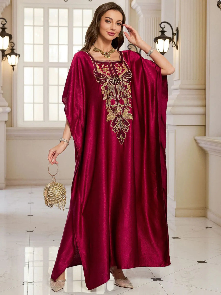 The Plus Size Moroccan Cover-Up – Embroidered Kaftan for the Arab Woman in America