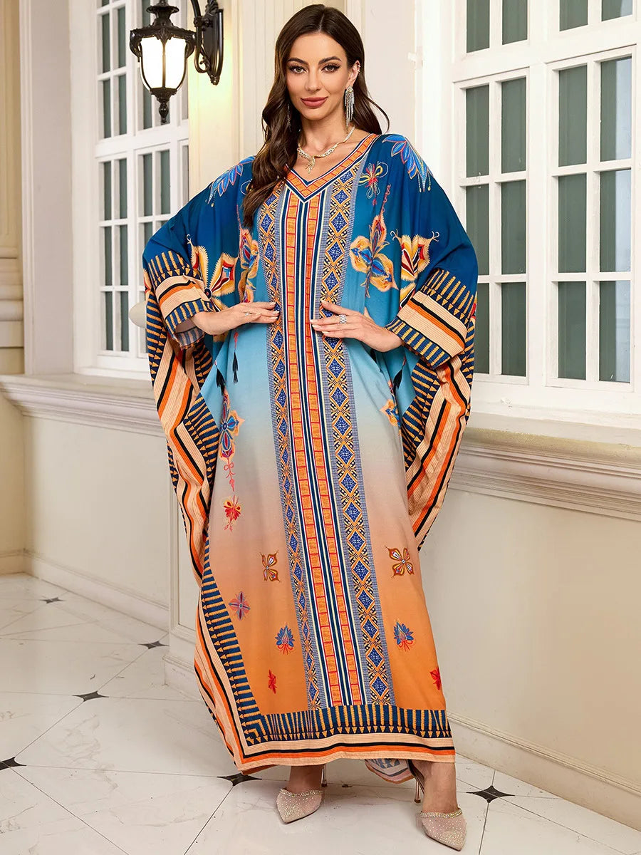 The Plus Size Moroccan Cover-Up – Embroidered Kaftan for the Arab Woman in America