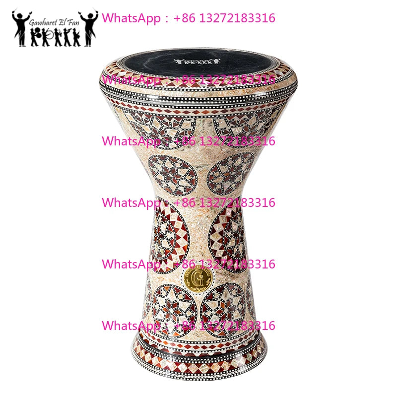 Middle Eastern drum Darbuka Arabic drum Handclapped percussion instruments Made in Egypt 8 Inch Aluminum