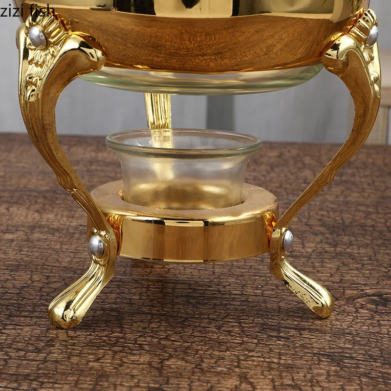 Glass & Metal Teapot – Heated Coffee Kettle, Flower Tea & Juice Maker