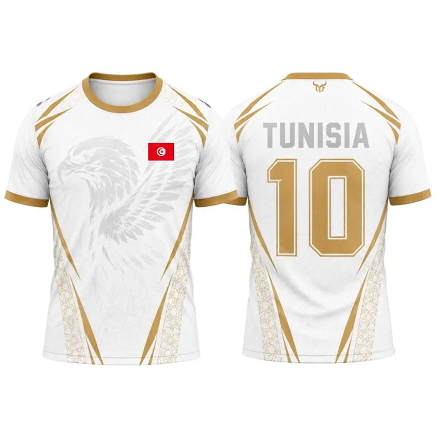 Tunisia Flag Soccer Jersey – Quick-Dry Training Uniform, Unisex O-Neck Top
