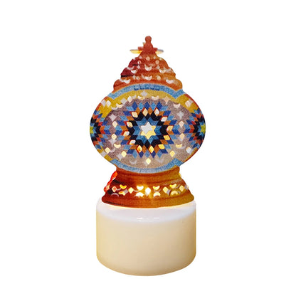 1Pc Home Eid Al Adha Al-Fitr Islam Middle East Muslim Party Decoration Candle Light 2026 Eid Mubarak Decor Ramadan Decoration