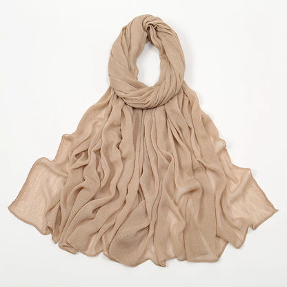 The Crinkle Rayon Hijab – Effortless Elegance, All-Day Comfort
