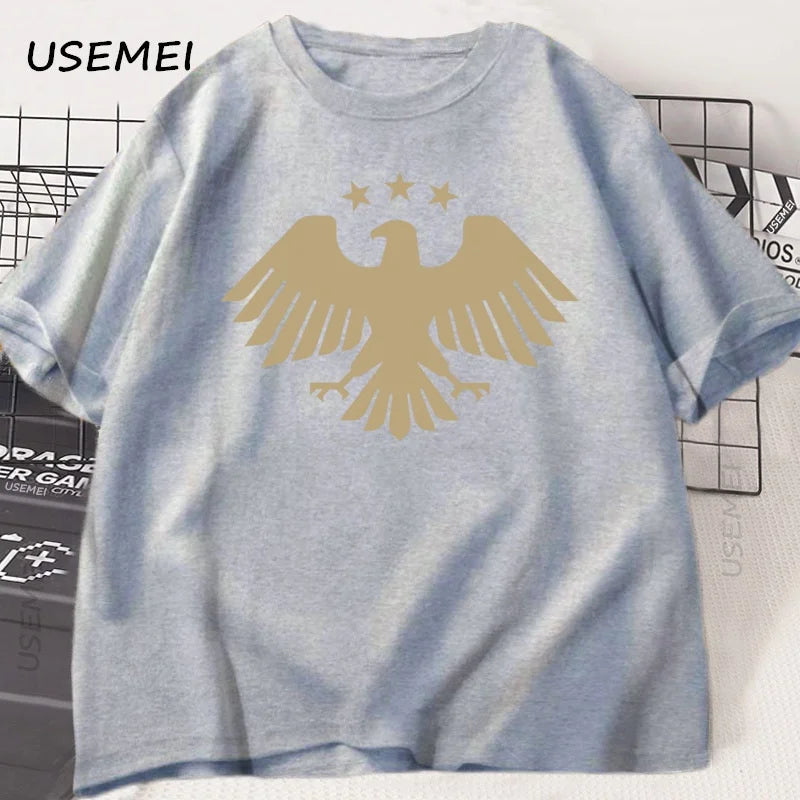 Men's T-Shirt Eagle of Syria Graphic T Shirts Casual Cotton Short Sleeve Syrian T Shirt Man Woman Streetwear Loose Tees
