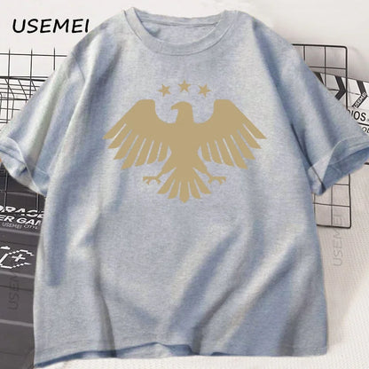 Men's T-Shirt Eagle of Syria Graphic T Shirts Casual Cotton Short Sleeve Syrian T Shirt Man Woman Streetwear Loose Tees