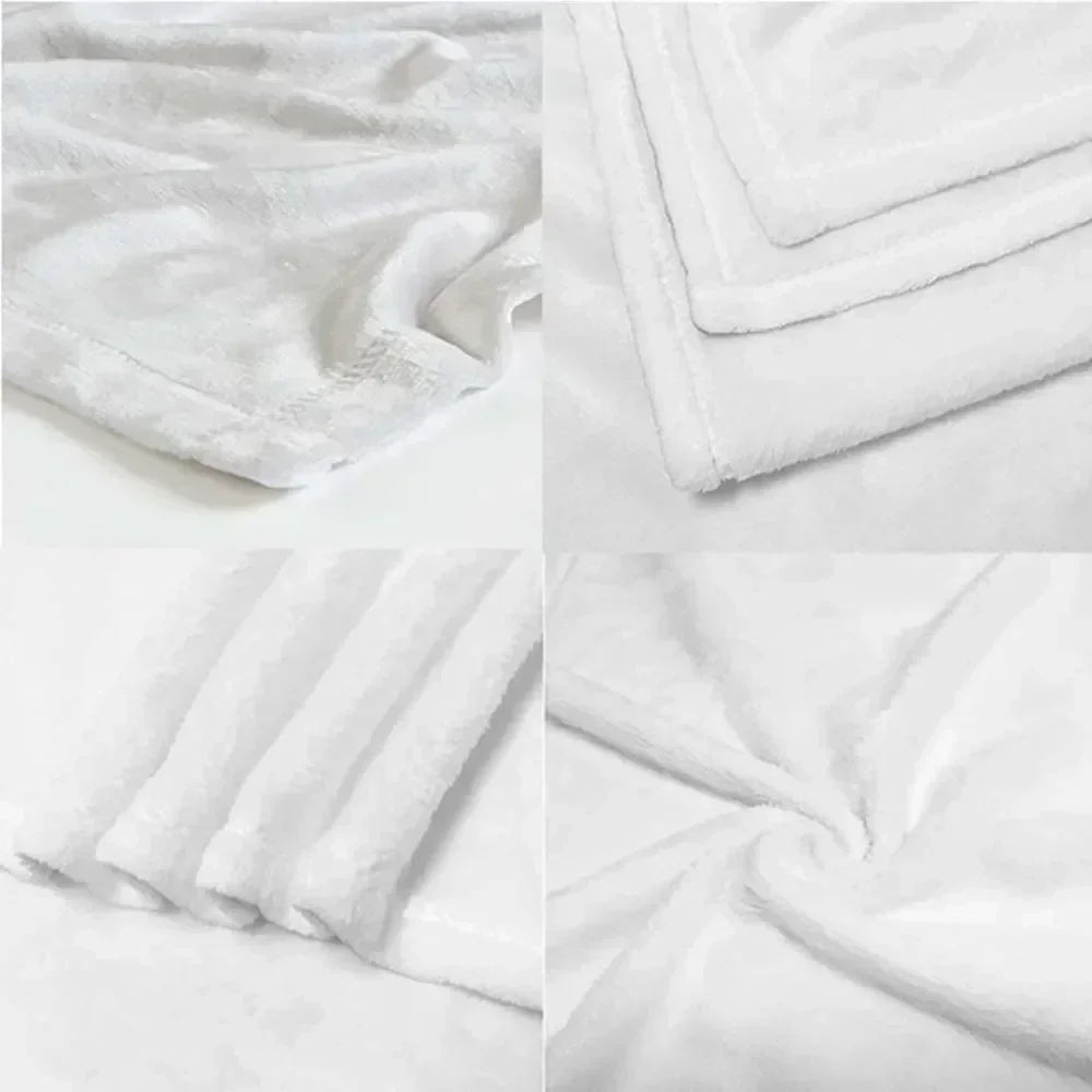 6 Size Merciful Virgin Mary Flannel Art Blanket, Home Sofa Office Nap Blanket for Four Seasons, Machine Washable Flannel Blanket
