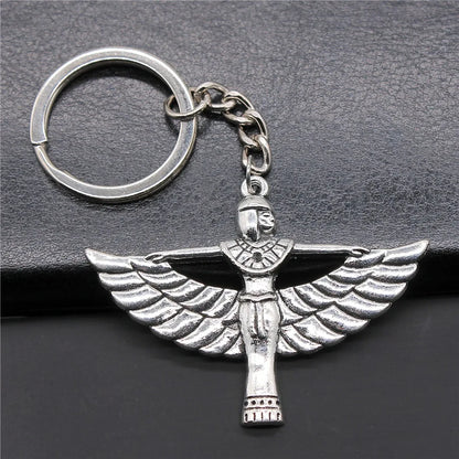 Eye of Horus & Pharaoh Keyring – Egyptian Charm, Creative Gift Accessory
