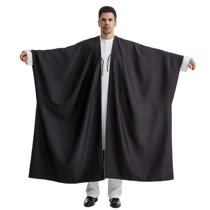 Ramadan Djellaba Eid Abayas Prayer Kaftan Men Muslim Open Abaya Turkey Arabic Cardigan Robe Morocco Jubba Thobe Islam Dishdasha
