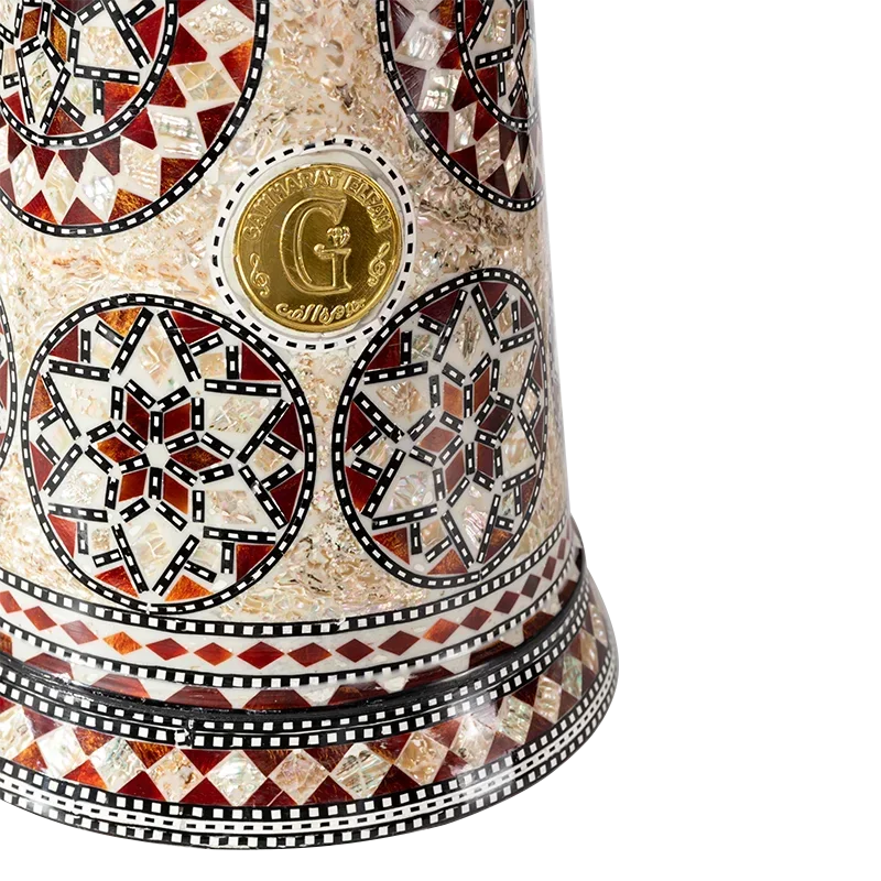 Middle Eastern drum Darbuka Arabic drum Handclapped percussion instruments Made in Egypt 8 Inch Aluminum