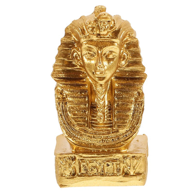 Egyptian Mummy Resin Statue – Vintage Pharaoh Figurine for Desktop & Office Decor