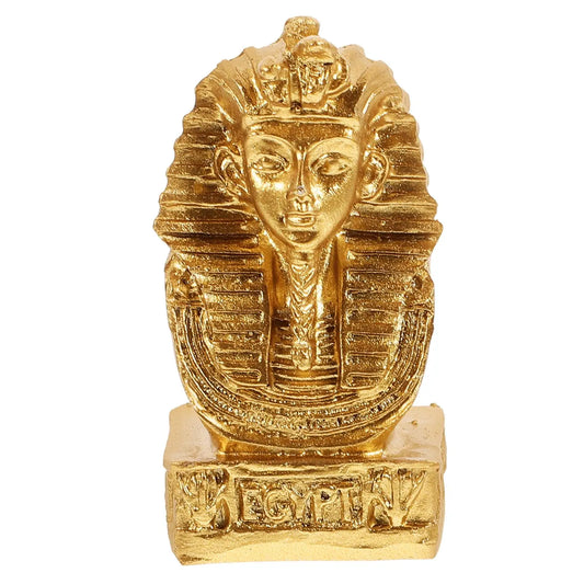 Egyptian Mummy Resin Statue – Vintage Pharaoh Figurine for Desktop & Office Decor