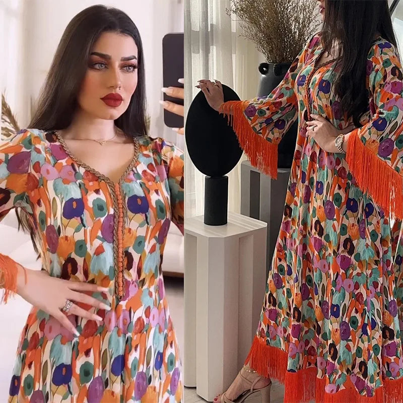 Lace & Legacy – Embroidered Party Abaya for the Arab Woman in America