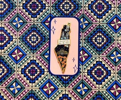 Map Enamel Pin