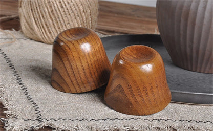 Handmade Spruce Wood Cups – Natural Big Belly Mug for Tea, Coffee & Milk