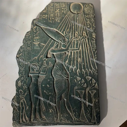 Ancient Egyptian Replica Collection – Statue, Relief Art & Jewelry Decor Set