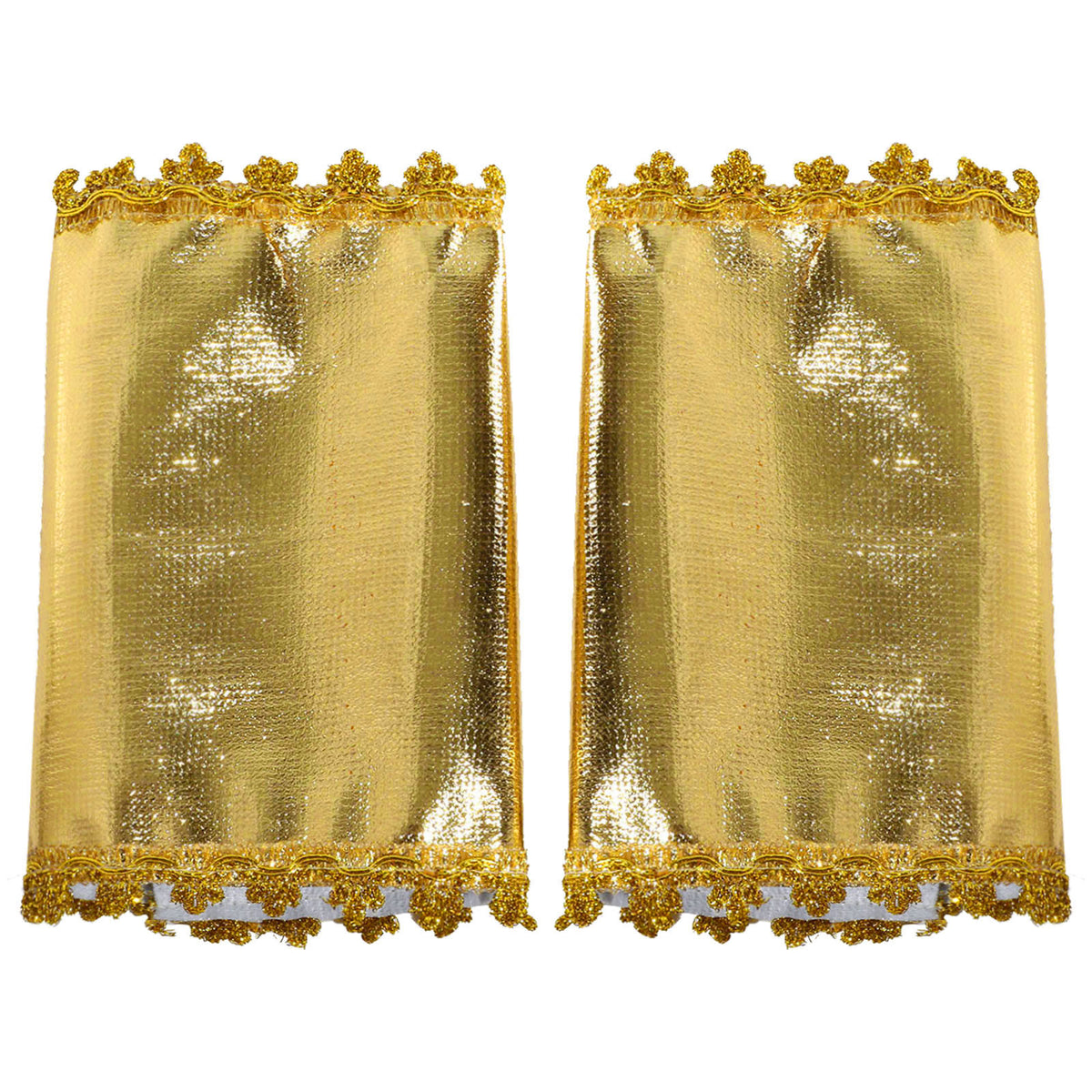 Pharaoh & Cleopatra Luxury Cosplay Set – Gold Trim Egyptian King & Goddess Costume