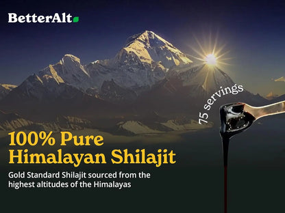 Pure Himalayan Shilajit Resin High Potency for Men & Women 85+ Trace Minerals for Stamina and Muscle Bulding Free Shipping