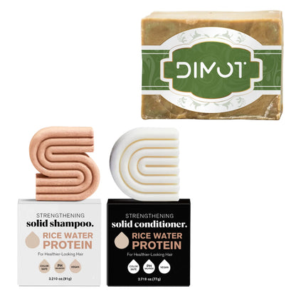 Olive Oil Soap Bar - Handmade Natural Plant-Based Soap for Face, Body & Hair, with Olive Fruit Oil, for Moisturizing 200g