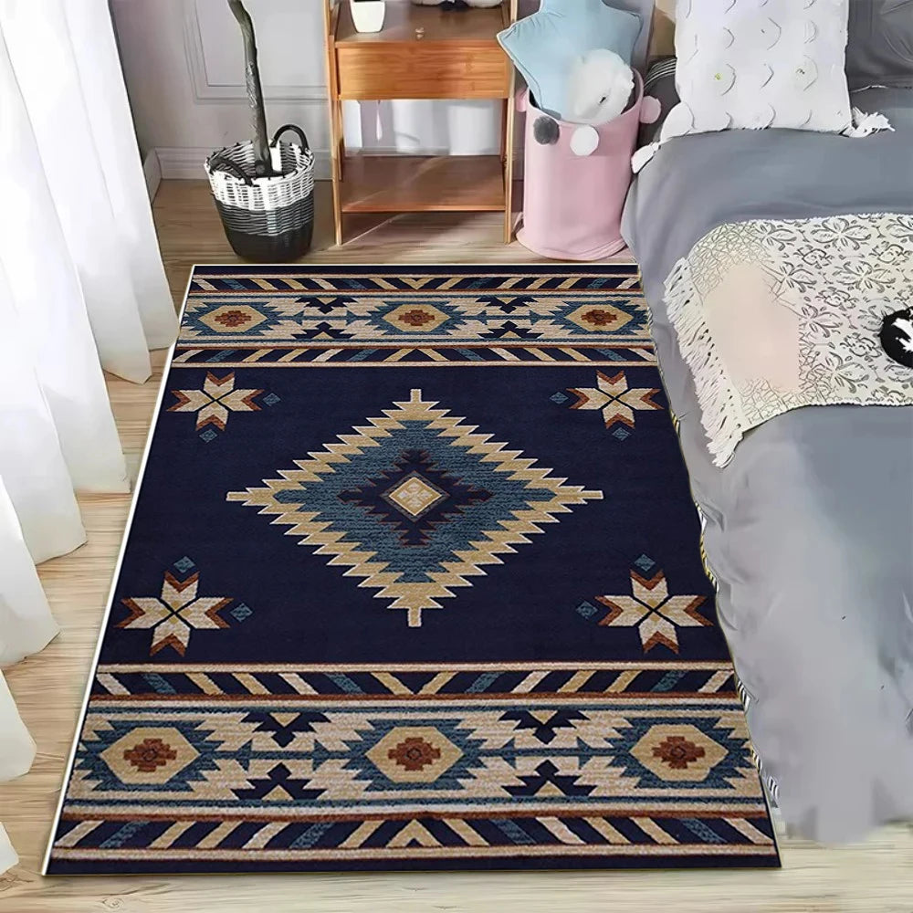 Southwestern Native Aztec Carpets for Living Room Decoration Rugs for Bedroom Decor Carpet Washable Rug Floor Mats for Home