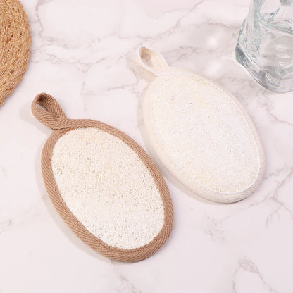 Natural Loofah Body Scrubber Bath Exfoliating Sponge Soft Shower Brush Cleaner Pad Exfoliator Shower Puff Body Skin  Tool