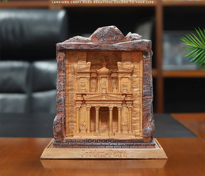 Petra Ancient City Resin Ornament – Creative Jordanian Heritage Decor