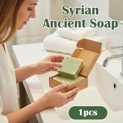 Ancient Soap Natural Olive Oil Laurel Extract Handmade Soap Bar Anti-Mite Deep Cleansing Oil Control Face Body Wash Skin Care