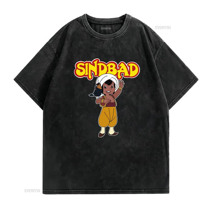 80s vintage retro German tv show 80er Deutsche Kinder Serie Sindbad T Shirt long or short sleeves vintage Washed Soft Stretched