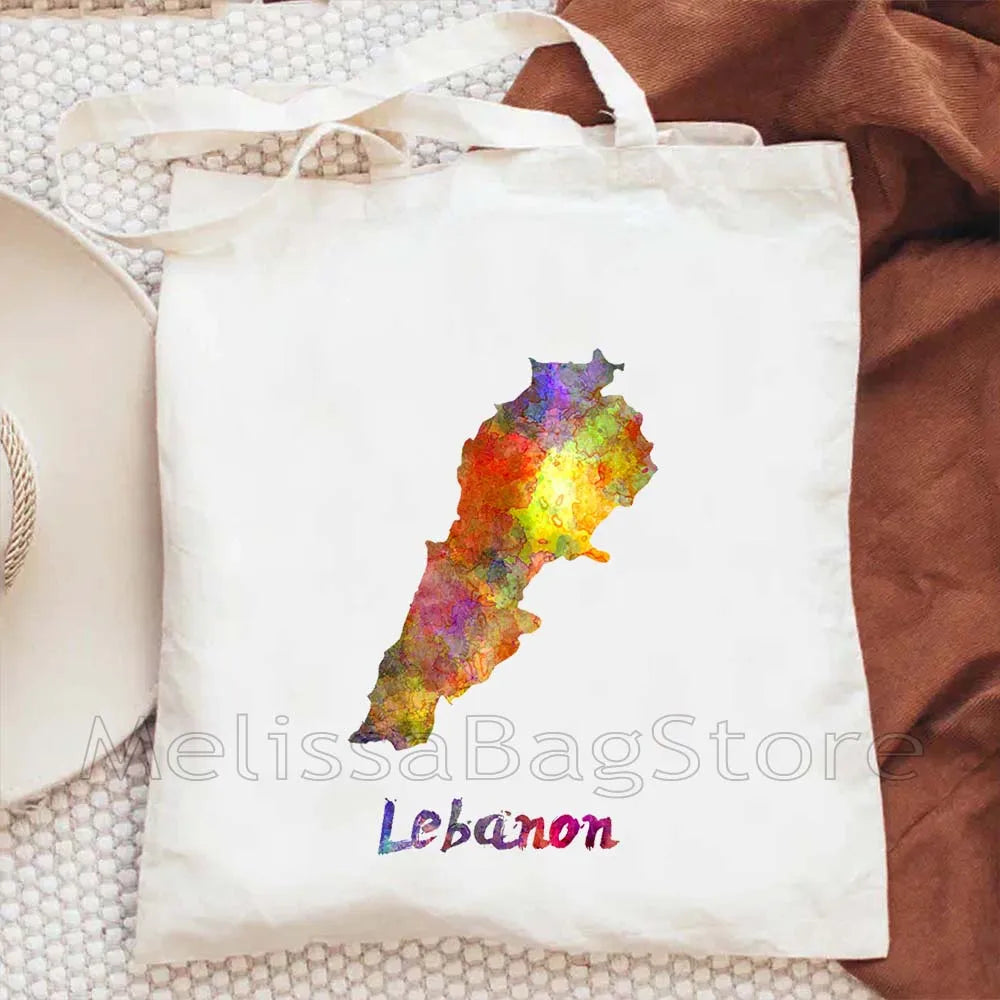 Love Beirut – Lebanese Roots Canvas Shoulder Tote