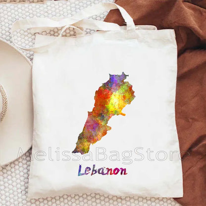 Love Beirut – Lebanese Roots Canvas Shoulder Tote