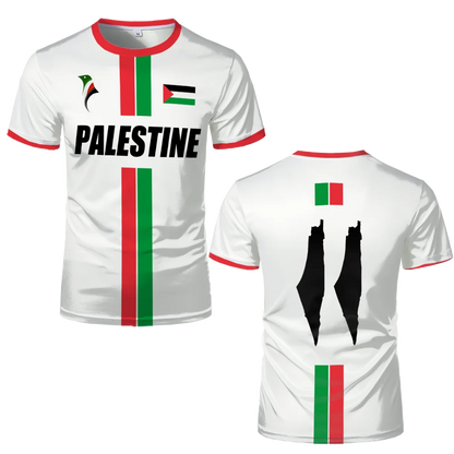 2025 New Palestine Football T-shirts Summer  Men's And Women Palestinian Jersey Gaza Kid's Tees Gifts Wholesale Unisex T Shirt