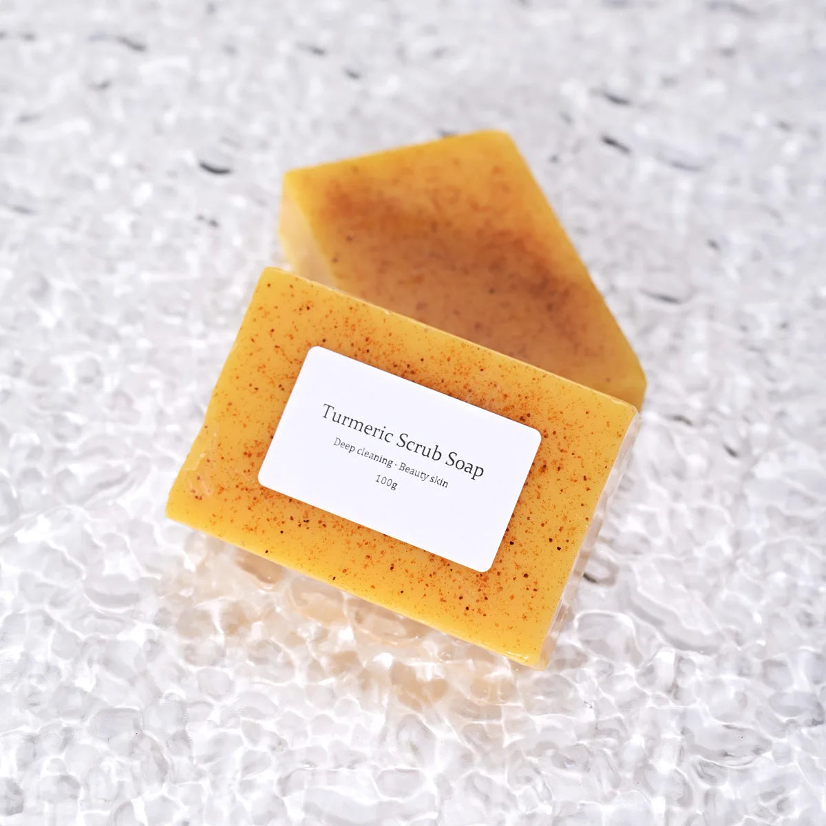 Natural Turmeric Kojic Scrub Soap Cleansing Bath Soap Oil Control & Whitening Kojic Turmeric Soaps for Face,Bath, Body