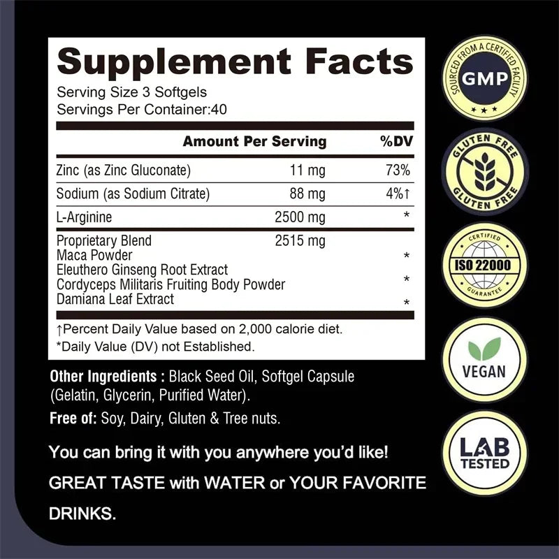 Maca Root Supplement - support Endurance, Relieve Fatigue and Promote Muscle Growth