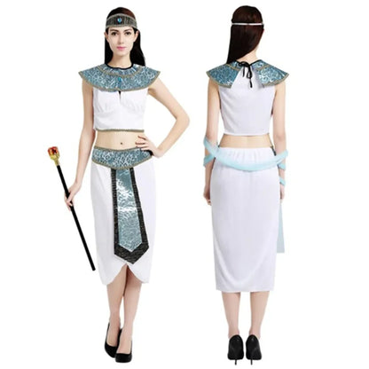Pharaoh & Queen of the Nile Costume Set – Egyptian Cosplay for Carnival & Parties