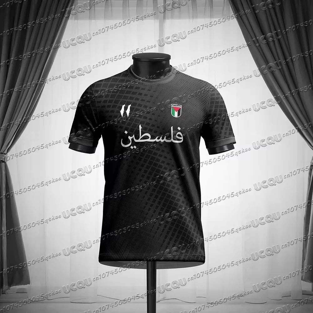 Palestine 3D Football Jersey – Men's Summer Sports Tee, Flag Print Training Top