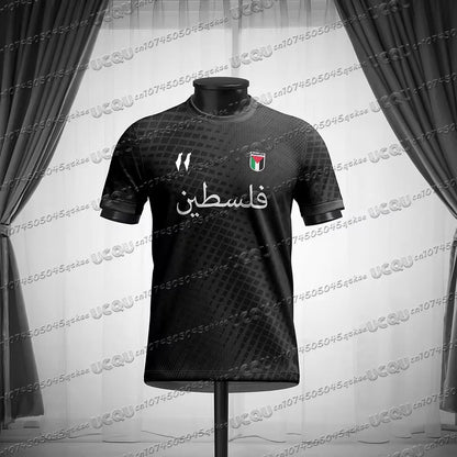 Palestine 3D Football Jersey – Men's Summer Sports Tee, Flag Print Training Top