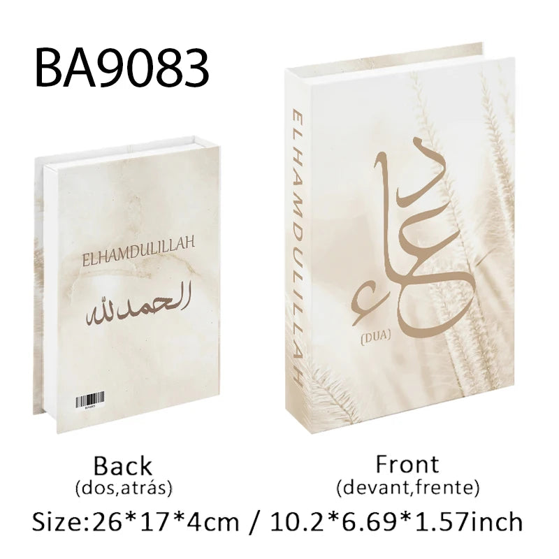 Kaaba Mosque Arch Moroccan Islamic Decorative Books Storage Box Fake Book Coffee Table Living Room Interior Home Decor Quran