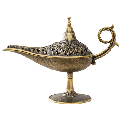 Antique Style Lamp Metal Incense Burner Scented Unscented Candle Holder Home Decor Gift Arabic Incense Burner【Homeclub】