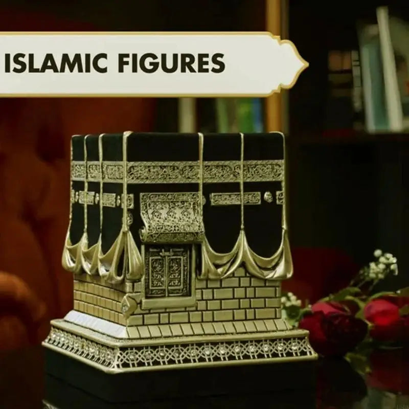 Resin Kaba Decors Islamic Prayer House Model Eid Ramadan Gift Muslim Home Office Desk Decorations