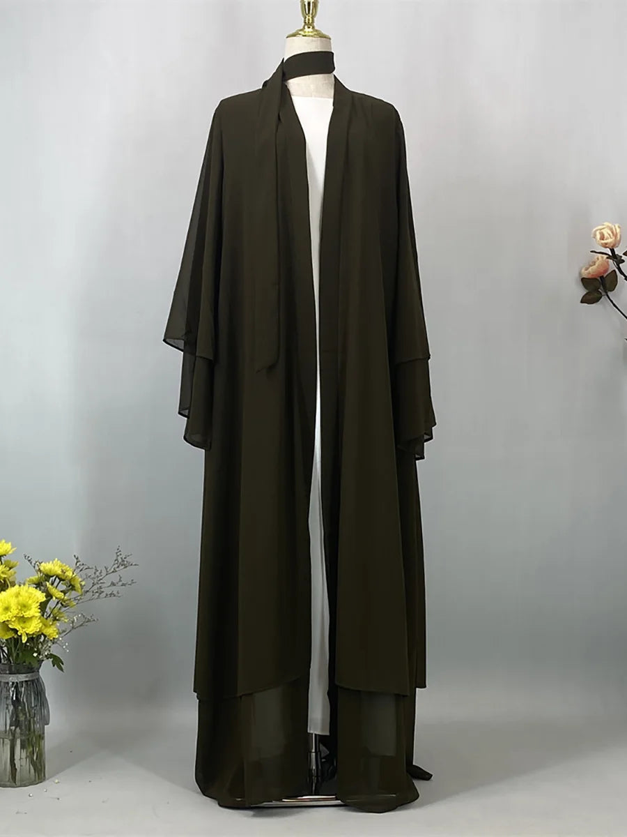 Ramadan Chiffon – The Open Abaya for the Muslim Woman in America