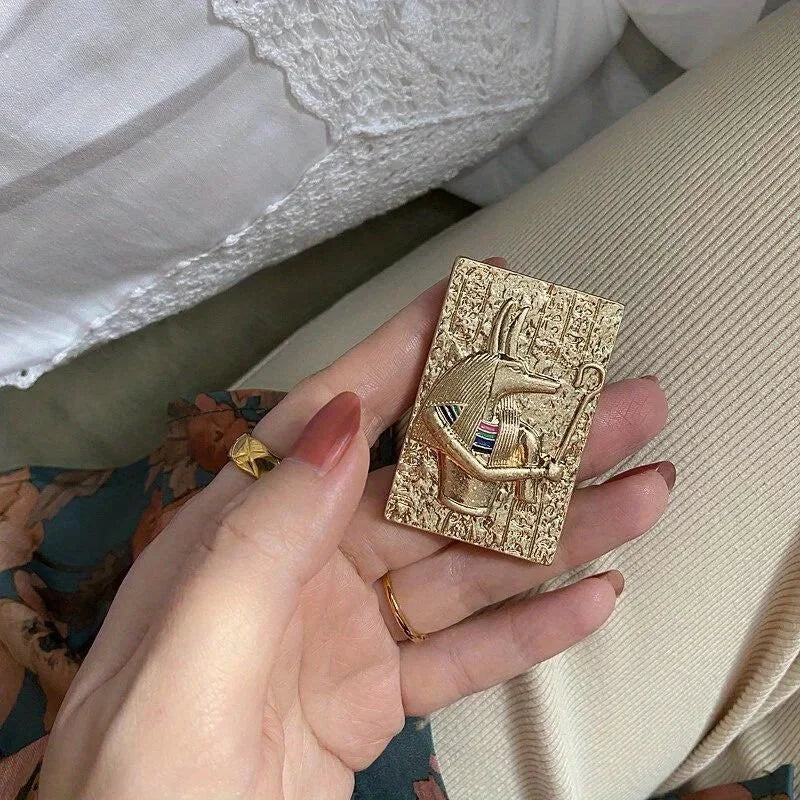 Baroque Egyptian Pharaoh Brooch – Luxury Gold Pin, Wedding & Party Accessory