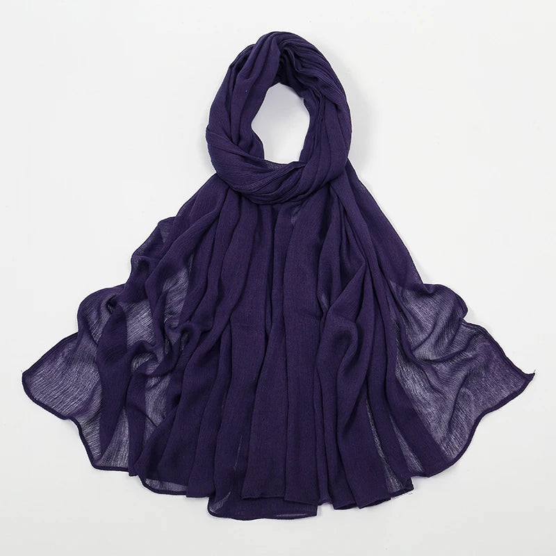 The Crinkle Rayon Hijab – Effortless Elegance, All-Day Comfort