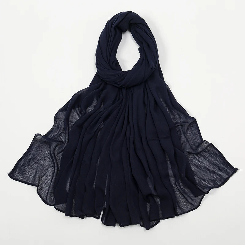 The Crinkle Rayon Hijab – Effortless Elegance, All-Day Comfort