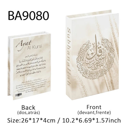 Islamic Kaaba Mosque Luxe Fake Book Storage Box Home Interior Decoration Decorative Books Coffee Table Bedroom Living Room Decor