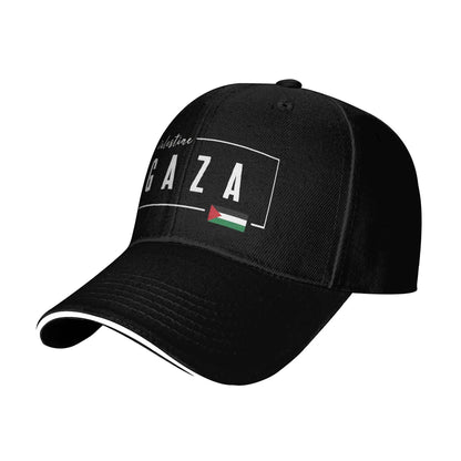 Summer Casual Baseball Cap Gaza Palestine Flag Outdoor Sport Trucker Hat For Unisex-Teens Adjustable  y2k Funny Snapback Cap